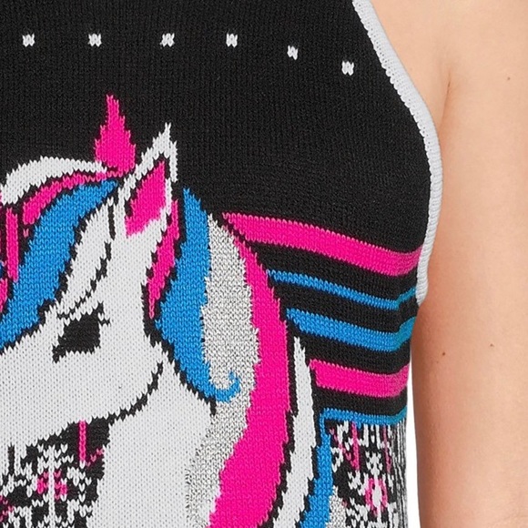 NOBO‎ Unicorn Christmas Dress NWT size women’s SMALL - Picture 3 of 3
